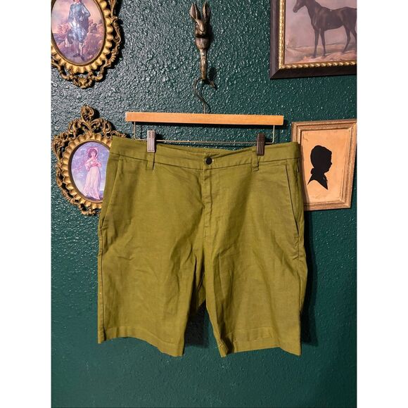 Lululemon Commission Classic-Fit Short 9" *Oxford Juniper Green Sz 33 - Picture 1 of 4